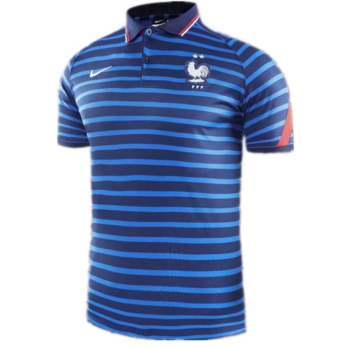 Camiseta Polo Futbol France Azul 2020/2021