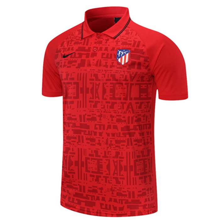 Camiseta Polo Futbol Atletico Madrid Rojo 2021/2022