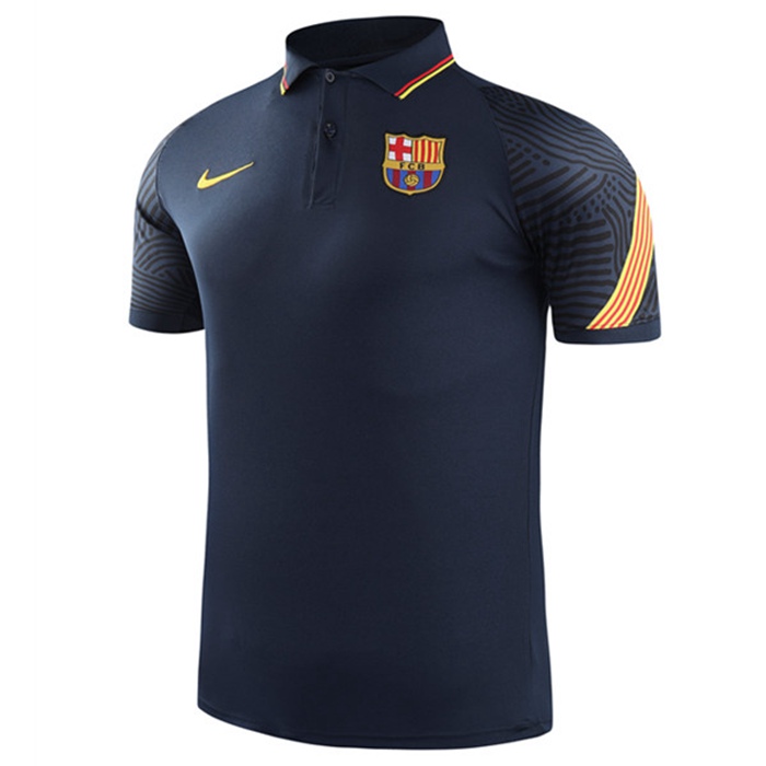 Camiseta Polo Futbol FC Barcelona Marin Azul 2021/2022