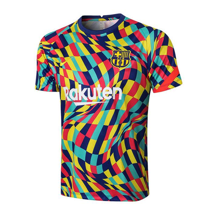 Camiseta Entrenamiento FC Barcelona Amarillo/Azul 2021/2022