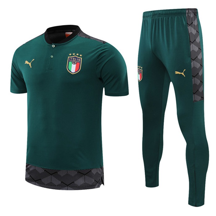Camiseta Entrenamiento Italia + Pantalones Verde 2021/2022