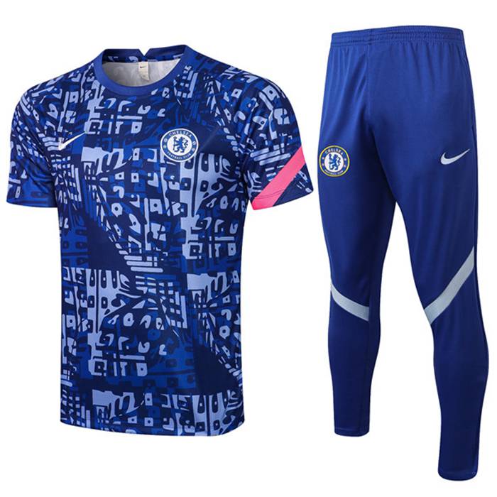 Camiseta Entrenamiento FC Chelsea + Pantalones Azul 2021/2022