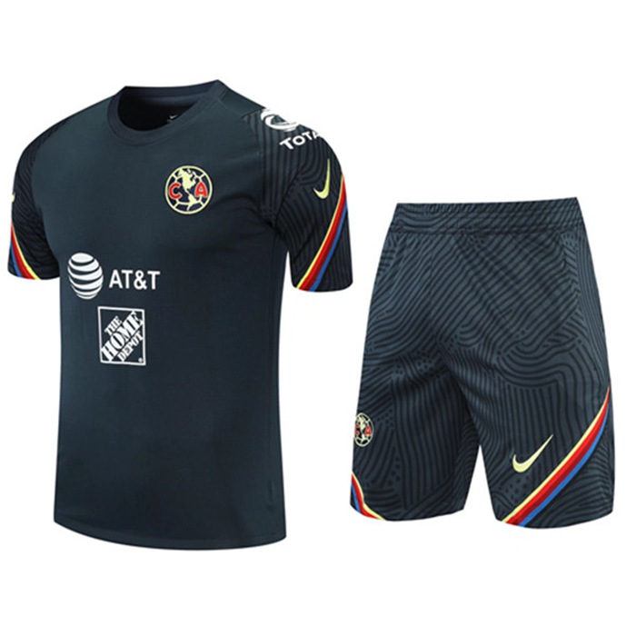 Camiseta Entrenamiento Club America + Cortos Negro 2021/2022