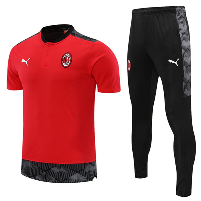 Camiseta Entrenamiento AC Milan + Pantalones Rojo 2021/2022