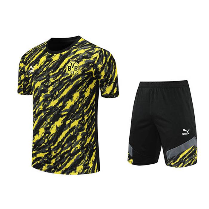 Camiseta Entrenamiento Dortmund BVB + Cortos Negro/Amarillo 2021/2022