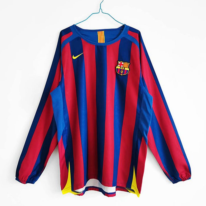 Camiseta Futbol FC Barcelona Retro Titular Manga Larga 2005/2006