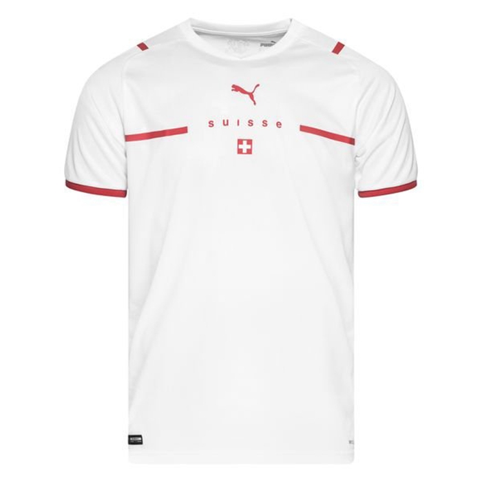 Camiseta Futbol Suizo Blanca UEFA Euro 2021