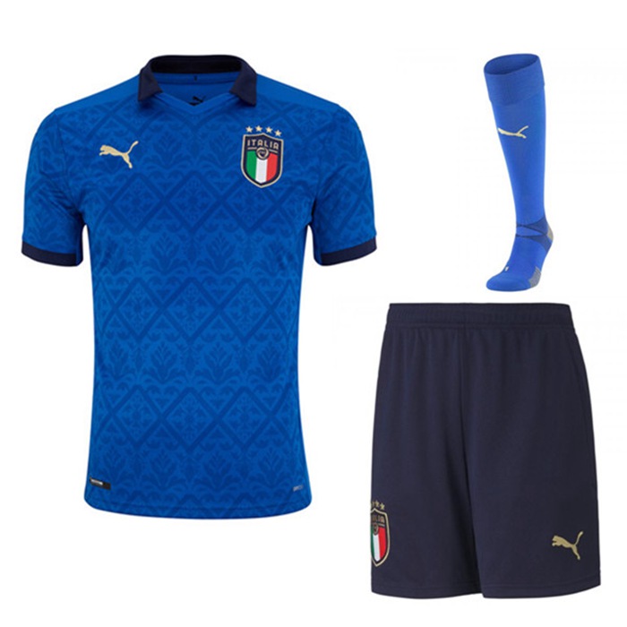Camiseta Futbol Italia Titular (Cortos+Calcetines) UEFA Euro 2020