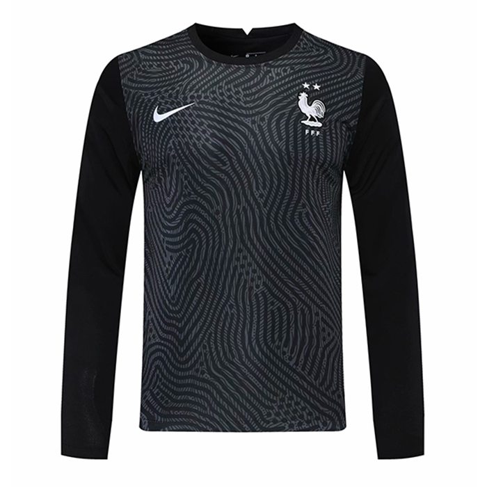 Camiseta Futbol Francia Portero Manga Larga Negro 2020