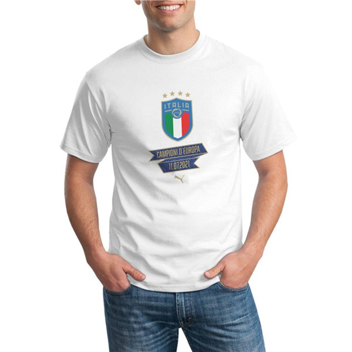 Camiseta Entrenamiento Italia UEFA Euro 2020 Champions Blanca - GXHTS05