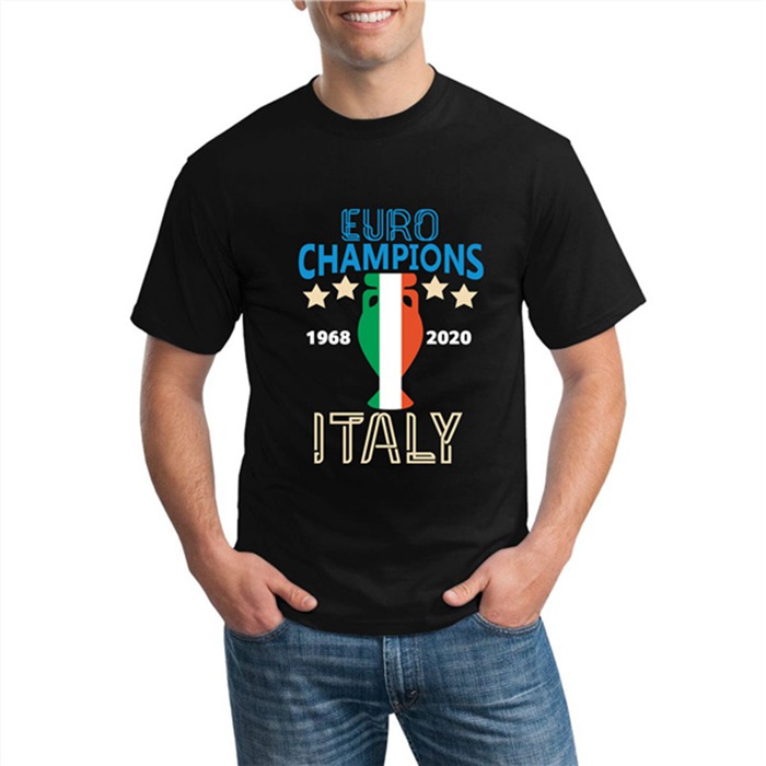 Camiseta Entrenamiento Italia UEFA Euro 1968 - 2020 Champions Negro - GXHTS08