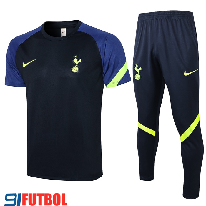 Camiseta Polo Tottenham Hotspur + Pantalones Azul/Negro 2021/2022
