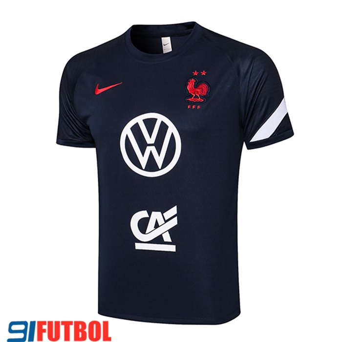 Camiseta Polo Francia Negro 2021/2022