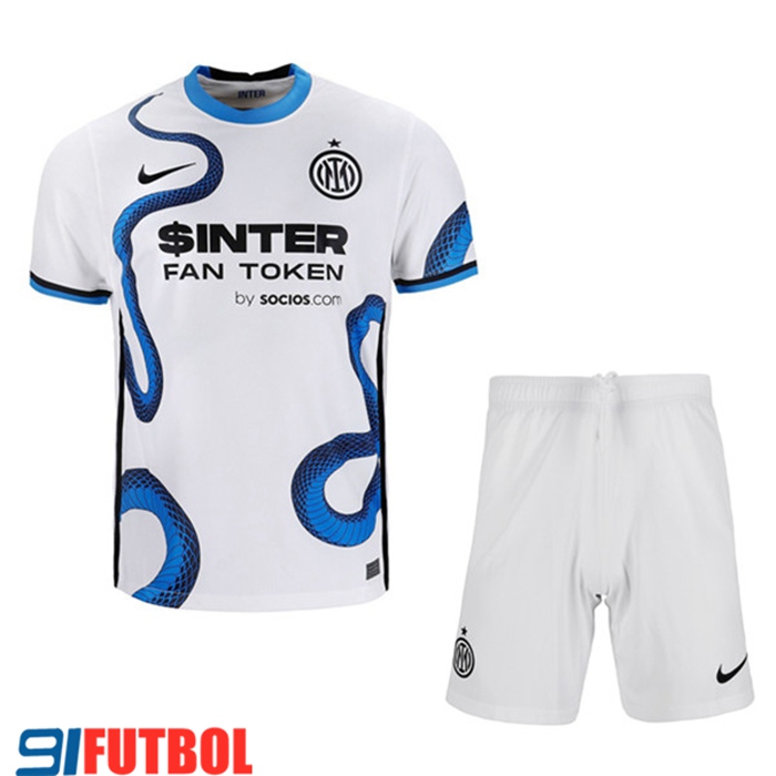 Camiseta Futbol Inter Milan Niños Alternativo 2021/2022