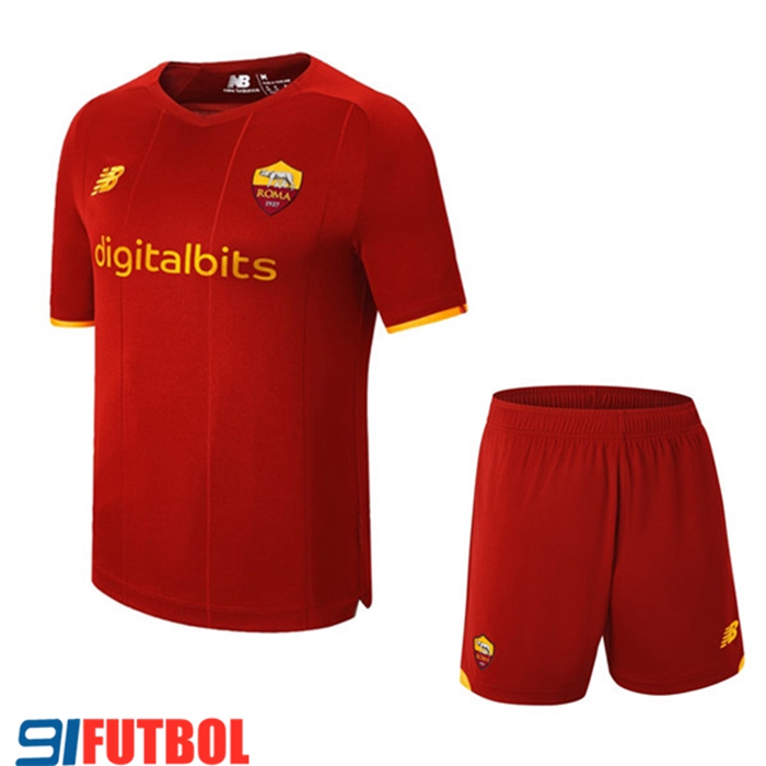 Camiseta Futbol AS Roma Niños Titular 2021/2022