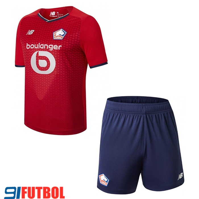 Camiseta Futbol Lille OSC Niños Titular 2021/2022