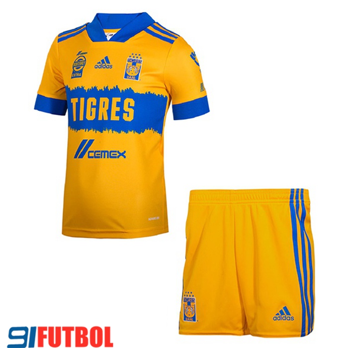 Camiseta Futbol Tigres UANL Niños Titular 2021/2022