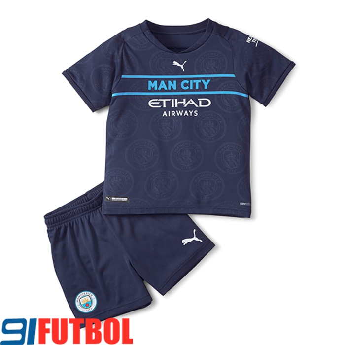 Camiseta Futbol Manchester City Ninos Tercero 2021/2022
