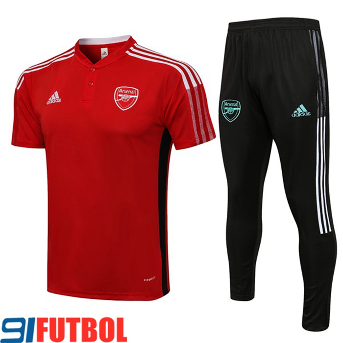 Camiseta Polo Arsenal + Pantalones Rojo 2021/2022