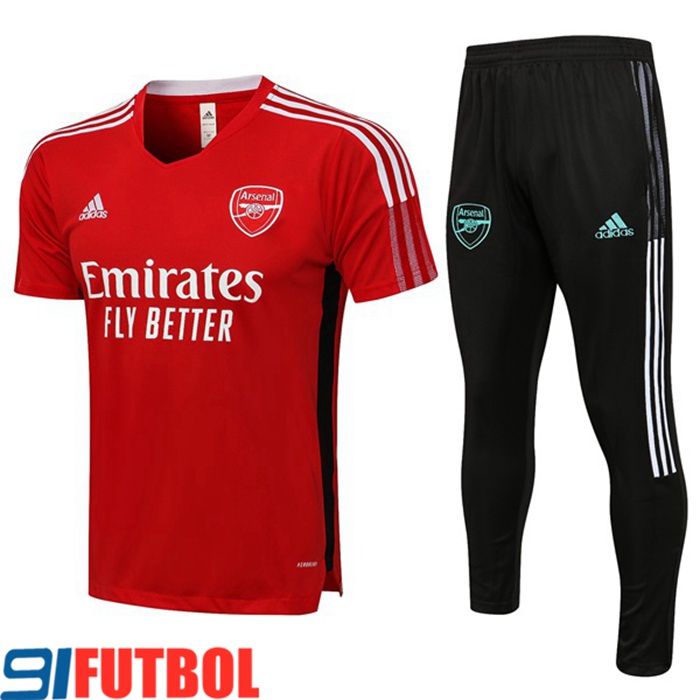 Camiseta Entrenamiento FC Arsenal + Pantalones Rojo 2021/2022
