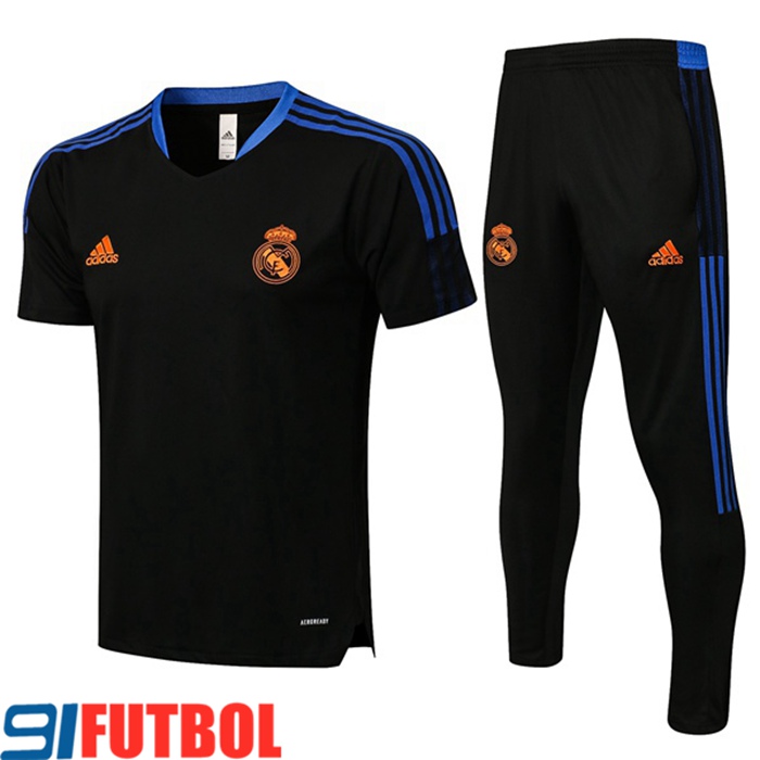 Camiseta Entrenamiento Real Madrid + Pantalones Negro 2021/2022