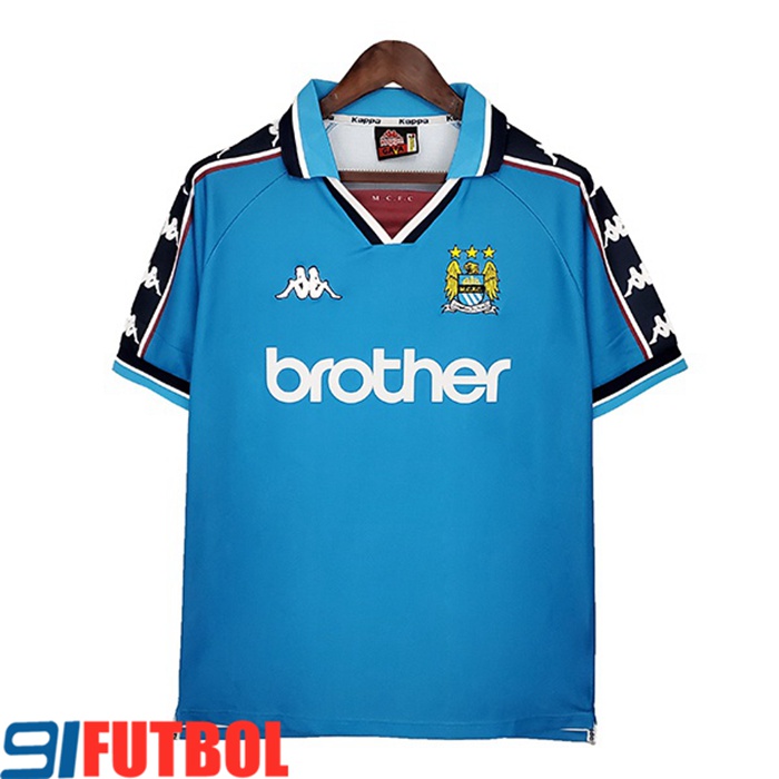 Camiseta Futbol Manchester City Retro Titular 1997/1999