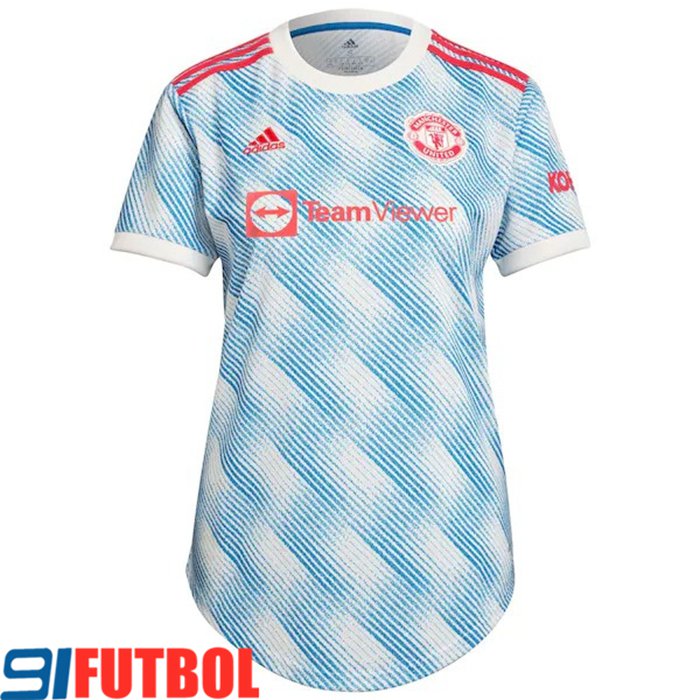 Camiseta Futbol Manchester United Mujer Alternativo 2021/2022