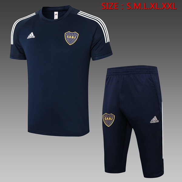 Camiseta Entrenamiento Boca Juniors + Pantalones 3/4 Azul Royal 2020/2021