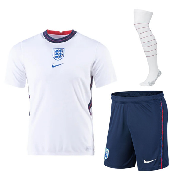 Camisetas De Futbol Inglaterra Primera (Cortos+Calcetines) UEFA Euro 2020