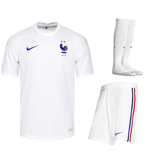Camisetas De Futbol Francia Segunda (Cortos+Calcetines) UEFA Euro 2020