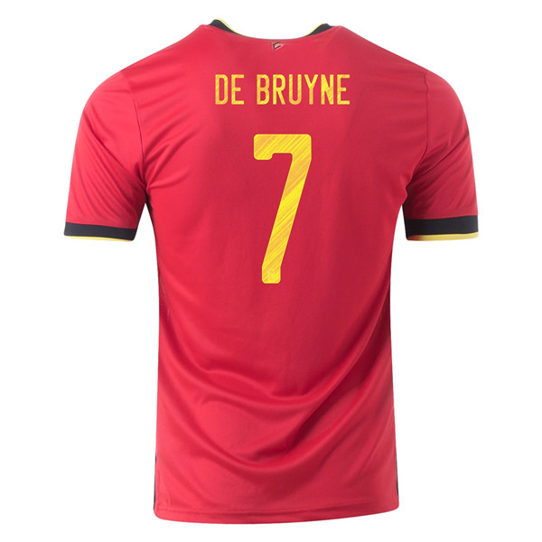 Camisetas De Futbol Bélgica (DE bruyne 7) Primera UEFA Euro 2020