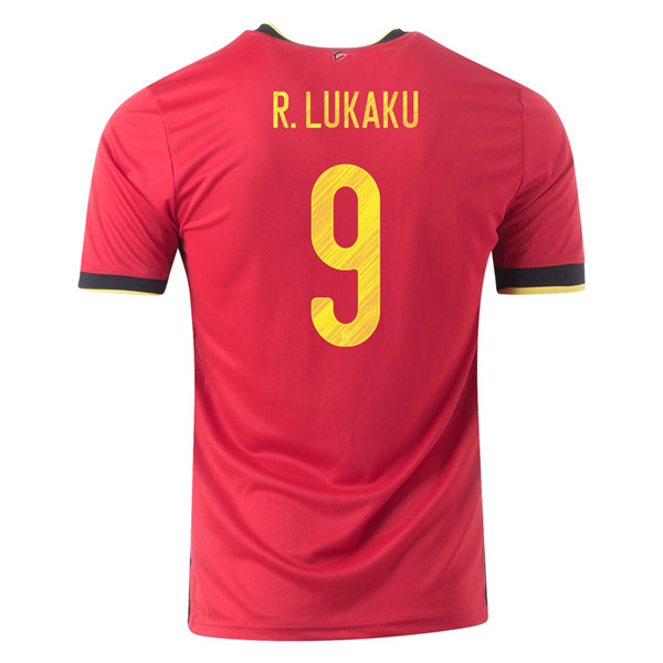 Camisetas De Futbol Bélgica (R.Lukaku 9) Primera UEFA Euro 2020