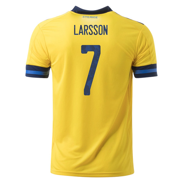 Camisetas De Futbol Suecia (LARSSON 7) Primera UEFA Euro 2020
