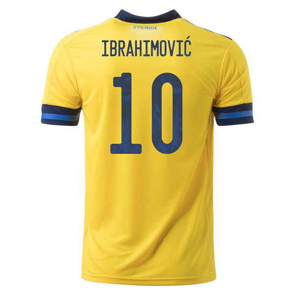 Camisetas De Futbol Suecia (IBRAHIMOVIC 10) Primera UEFA Euro 2020