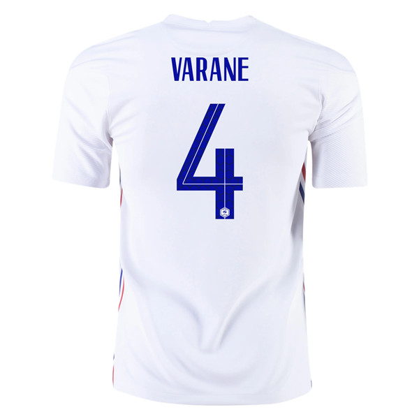 Camisetas De Futbol Francia (Varane 4) Segunda UEFA Euro 2020