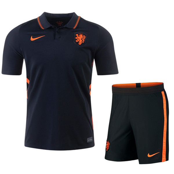 Camisetas De Futbol Países Bajos Niños Segunda UEFA Euro 2020