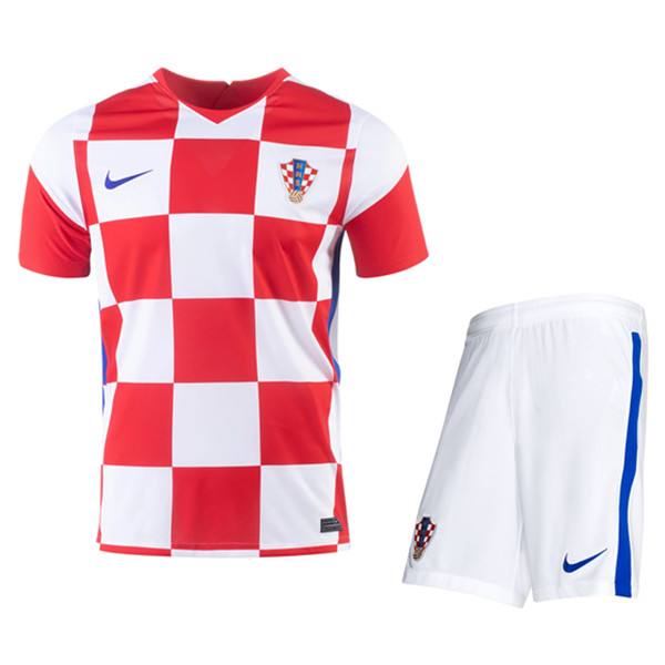 Camisetas De Futbol Croacia Niños Primera UEFA Euro 2020