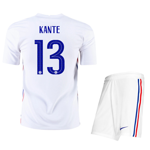Camisetas De Futbol Francia (Kante 13) Niños Segunda UEFA Euro 2020