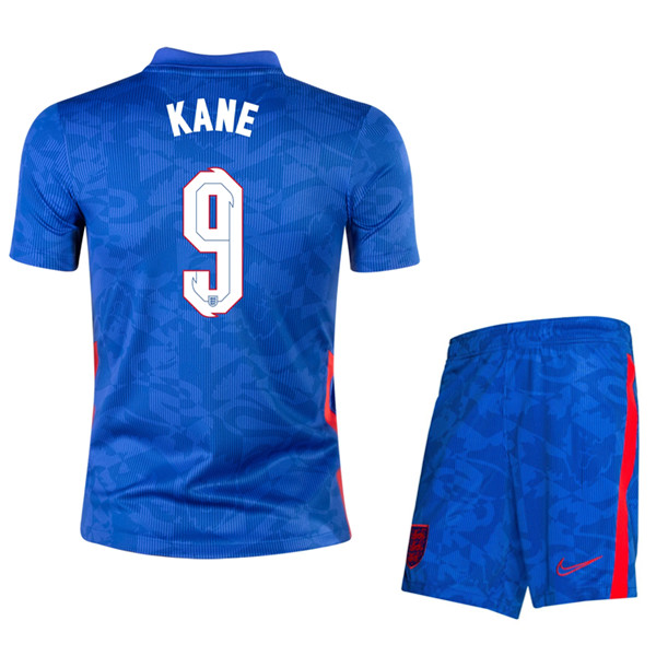 Camisetas De Futbol Inglaterra (Kane 9) Niños Segunda UEFA Euro 2020