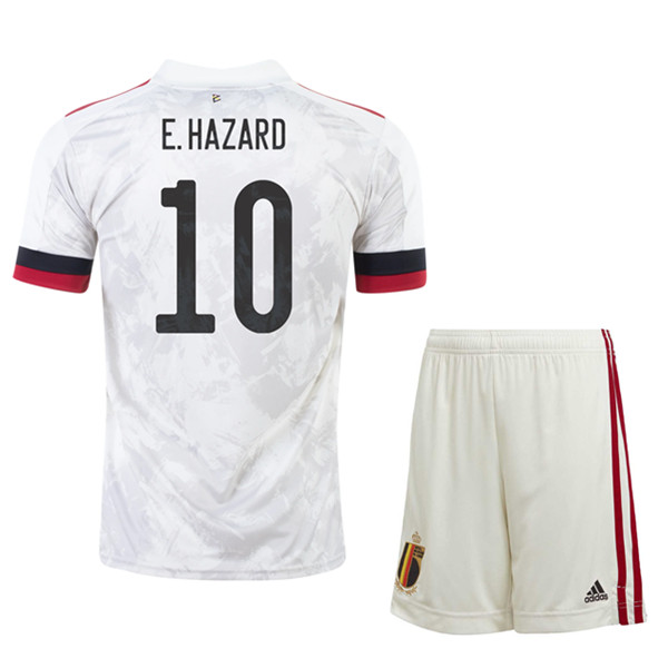 Camisetas De Futbol Bélgica (E.Hazaro 10) Niños Segunda UEFA Euro 2020