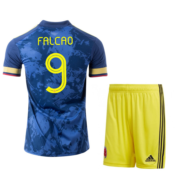 Camisetas De Futbol Colombia (FALCAO 9) Niños Segunda UEFA Euro 2020