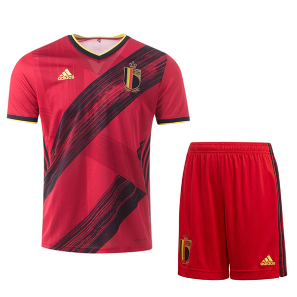 Camisetas De Futbol Bélgica Primera + Cortos UEFA Euro 2020