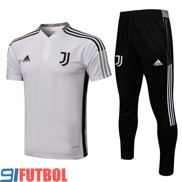 Camiseta Entrenamiento Juventus + Pantalones Blanca/Negro 2021/2022