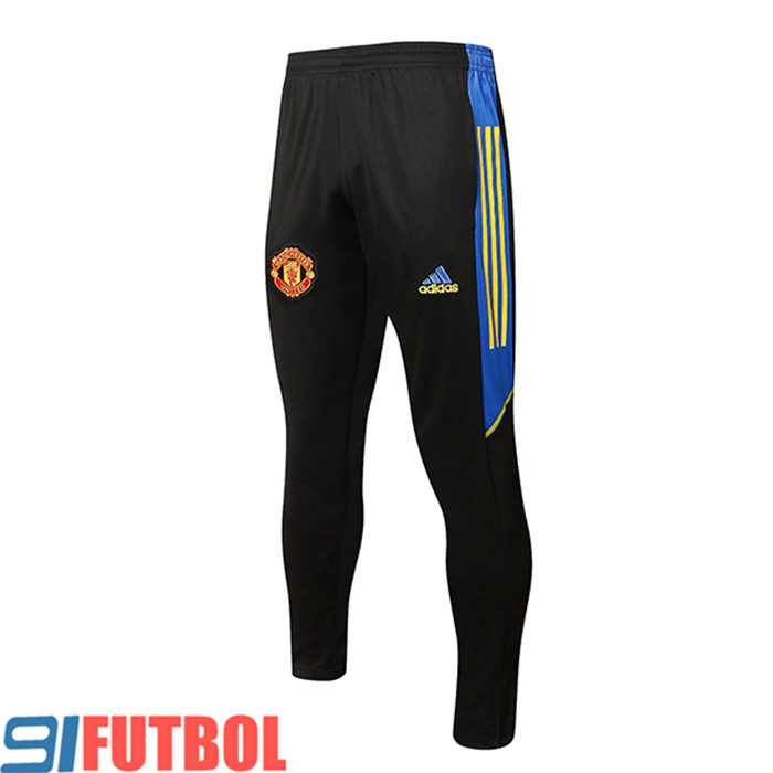 Pantalon Entrenamiento Manchester United Azul/Negro 2021/2022