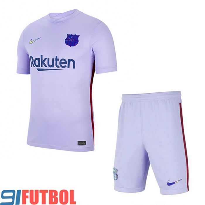 Traje Camiseta Futbol FC Barcelona Alternativo + Cortos 2021/2022