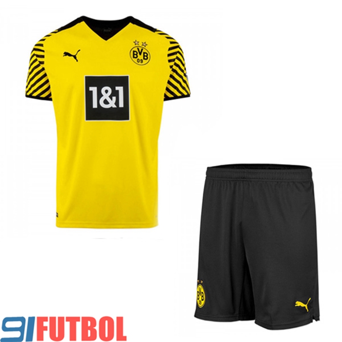 Traje Camiseta Futbol Dortmund BVB Titular + Cortos 2021/2022