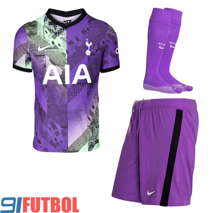 Traje Camiseta Futbol Tottenham Hotspur Tercero (Cortos + Calcetines) 2021/2022