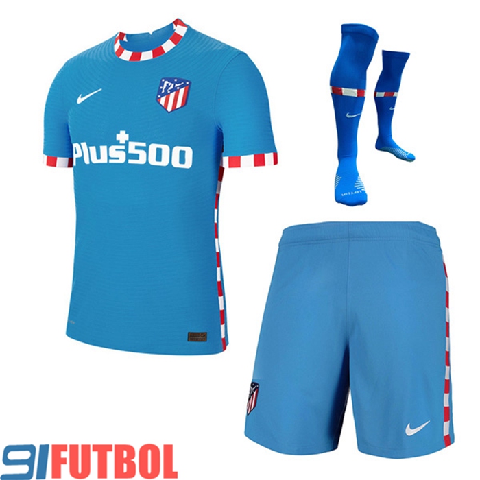 Traje Camiseta Futbol Atletico Madrid Tercero (Cortos + Calcetines) 2021/2022