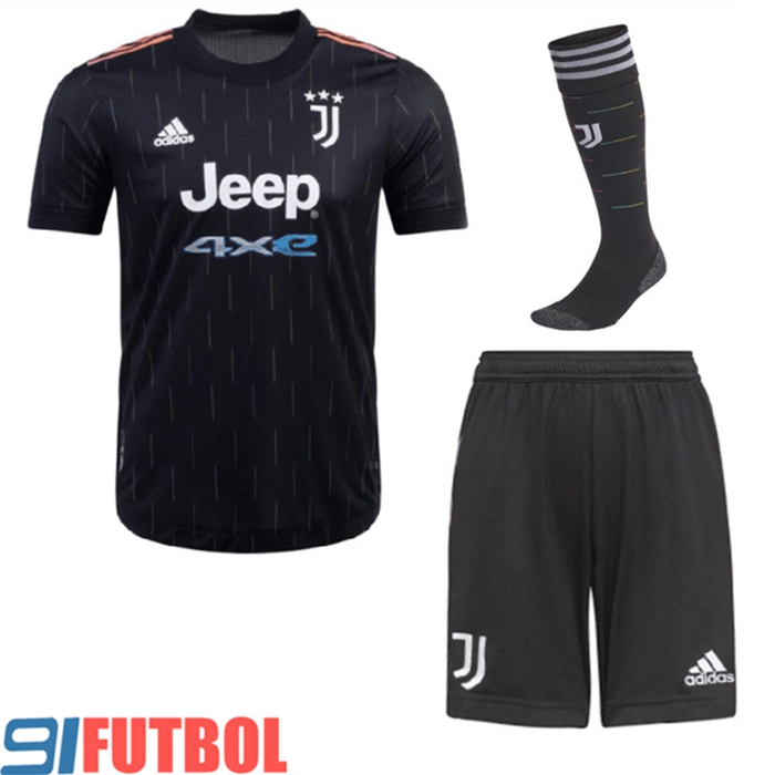 Traje Camiseta Futbol Juventus Alternativo (Cortos + Calcetines) 2021/2022