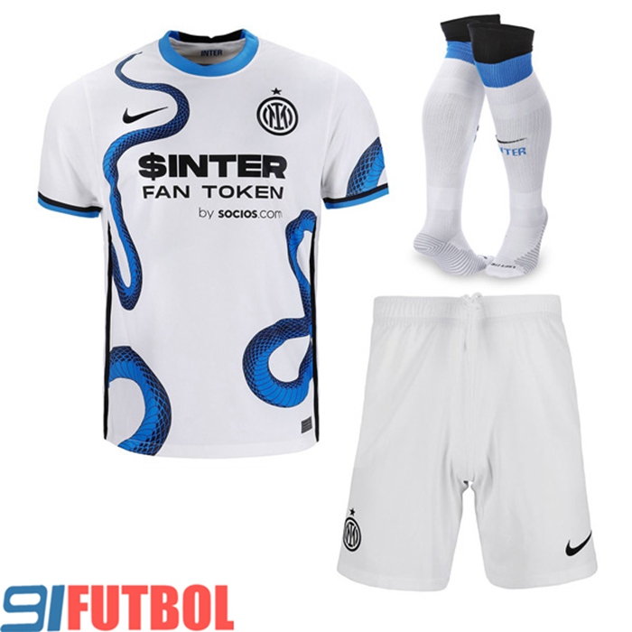 Traje Camiseta Futbol Inter Milan Alternativo (Cortos + Calcetines) 2021/2022